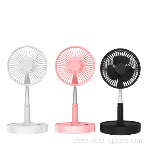 OEM portable USB rechargeable Folding telescopic desk fan